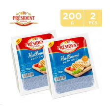 PRESIDENT HALLOUMI CHEESE WHOLE FAT 2S*200GM