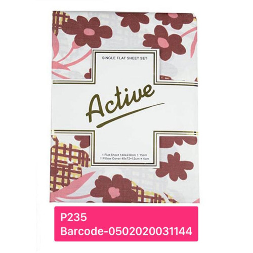 ACTIVE FLAT BED SHEET SINGLE