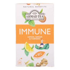 AHMAD TEA IMMUNE LEMON, GINGER & TURMERIC 20 BAGS 