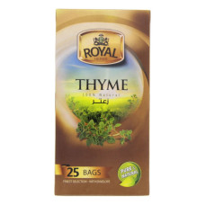 ROYAL HERBS THYME TEA 25 BAGS 