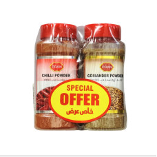 PRAN CHILLY POWDER 225GM+CORIANDER POWDER 180GM