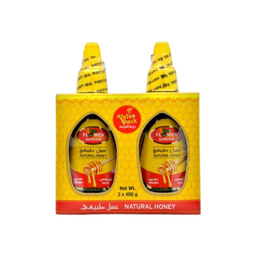 FLOWER GARDEN NATURAL HONEY 2 X 400 GM