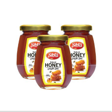 SIBLA HONEY OCTA GLASS JAR 250 GM X 3'S