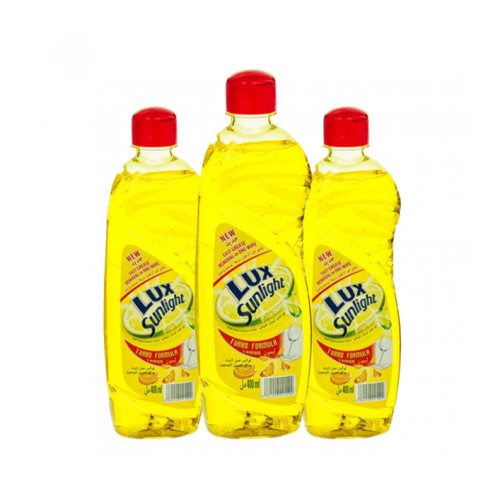 LUX SUNLIGHT LEMON DISH WASH 3S*400ML@SP