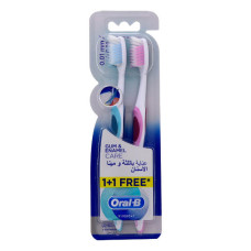 ORAL B TOOTHBRUSH GUM & ENAMEL CARE EXTRA SOFT 1+1 FREE 