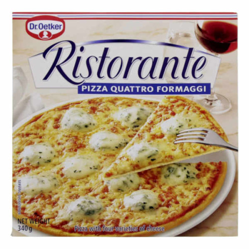 DR. OETKER RISTORANTE FROZEN PIZZA QUATTRO FORMAGGI 340GM 