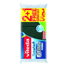 VILEDA GLITZI FLEXIBLE SCOURERS 2 + 1 FREE 