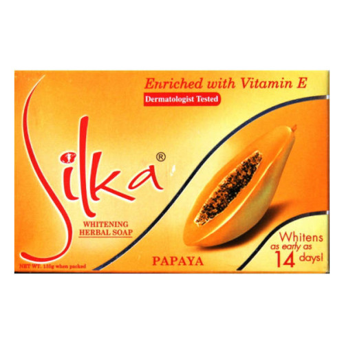 SILKA WHITENING SOAP PAPAYA 135GM 