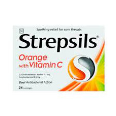 STREPSILS ORANGE WITH VITAMIN C 24S