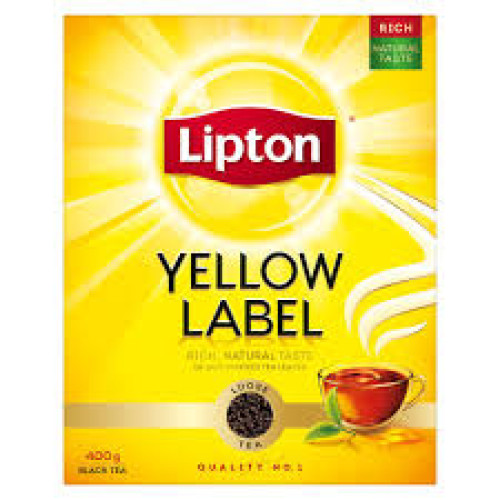 LIPTON YELLOW LABEL TEA PACKETS 400GM