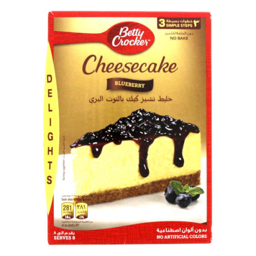 BETTY CROCKER CHEESE CAKE MIX BLUEBERRY 360GM 