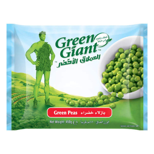 GREEN GIANT GREEN PEAS 450GM 