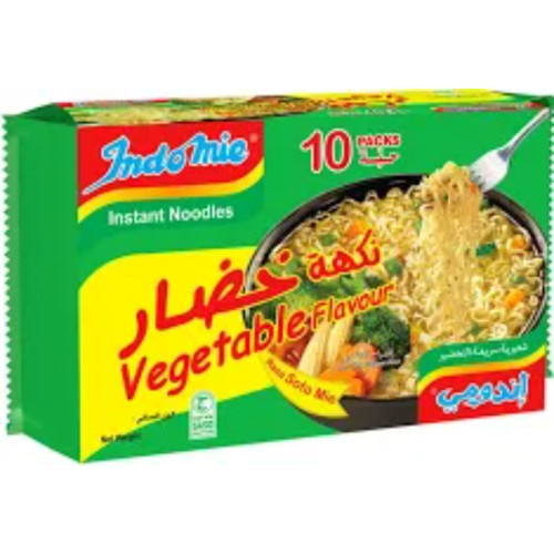 INDOMIE VEGETABLE NOODLES 10 X 77GM NEW