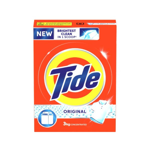 TIDE ORIGINAL SCENT DETERGENT POWDER TOP LOAD 3KG 