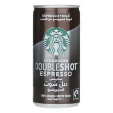 STARBUCKS COFFEE DRINK DOUBLE SHOT ESPRESSO 200ML 