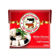 THE THREE COWS WHITE CHEESE FULL CREAM 500GM 
