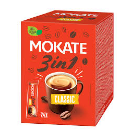 MOKATE 3IN1 CLASSIC COFFEE BOX 24 X 17 GM