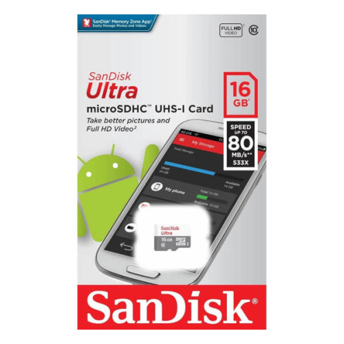 SANDISK ULTRA MICROSD 16GB  
