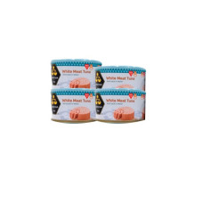 AL WAZZAN WHITE MEAT TUNA IN WATER 4 X 160GM 