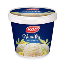 KDD VANILA ICE CREAM TUB 1LTR