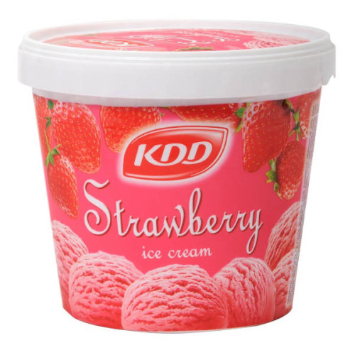 KDD ICE CREAM STRAWBERRY 1LTR 