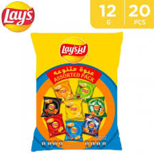 LAYS ASSORTED 20 X 12GM