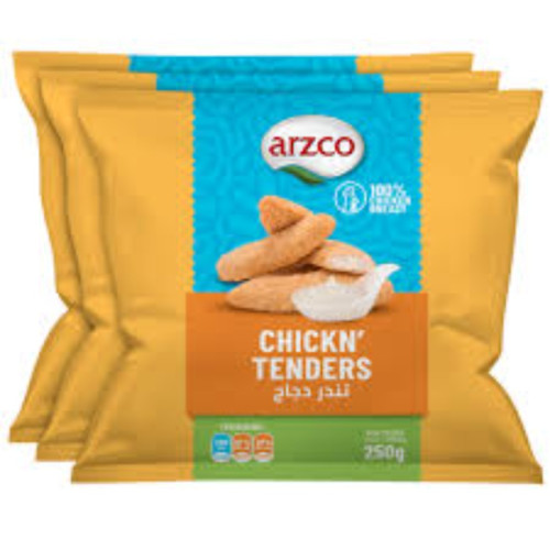 ARZCO CHICKEN TENDERS 3X250GM
