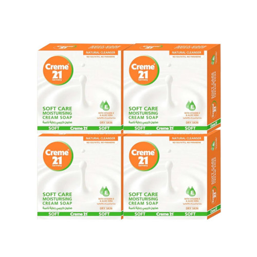 CREME 21 CREMEY SOFT CARE SOAP 4 X 125 GM