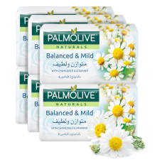 PALMOLIVE NATURAL SOAP BALANCED &; MILD 6 X 120GM 