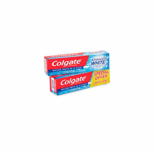 COLGATE TOOTHPASTE ADVANCED WHITE 2 X 100ML 
