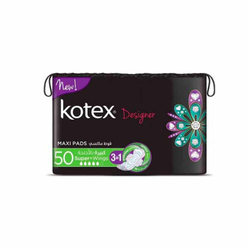 KOTEX MAXIPADS SUPER WINGS 50S 