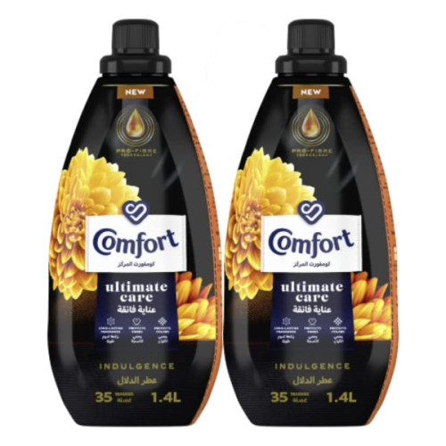 COMFORT ULTIMATE CARE FABRIC SOFTENER INDULGENCE 2 X 1.4LTR 