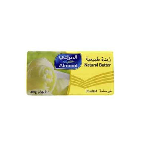 ALMARAI NATURAL BUTTER UNSALTED 400GM 