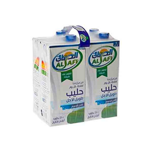 AL SAFI LONG LIFE FULL FAT MILK 4 X 1LTR 