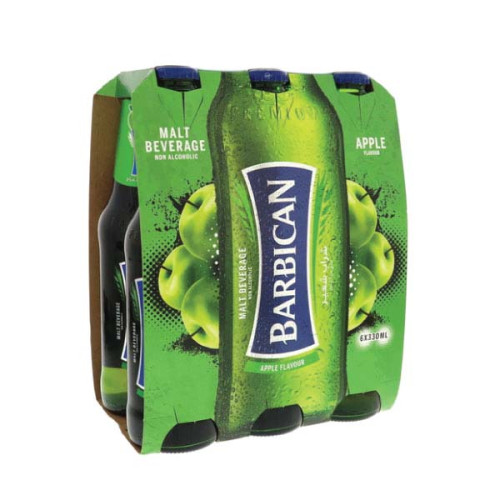 BARBICAN MALT BEVERAGE APPLE 6 X 330ML 