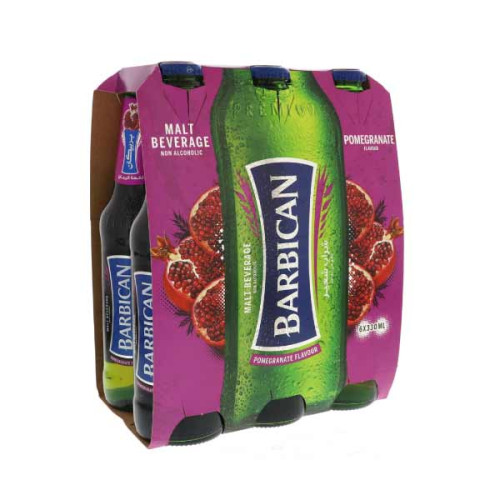 BARBICAN MALT BEVERAGE POMEGRANATE 6 X 330ML 
