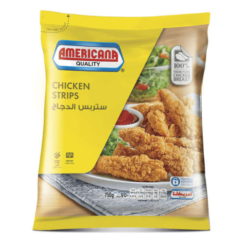 AMERICANA CHICKEN STRIPS 750GM 