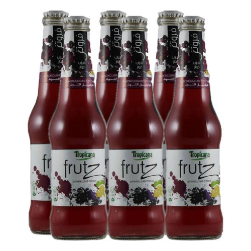 TROPICANA FRUTZ BLACKCURRANT BOTTLE 6 X 300ML 