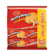 TIFFANY NUTTYBITES COOKIES CASHEW 8 X 90GM 