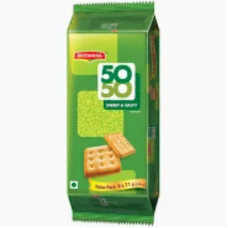 BRITANNIA FIFTY FIFTY BISCUITS 71GM 5+1 FREE 