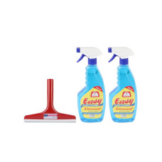 EASY GLASS CLEANER 2S*650ML+ WIPER FREE