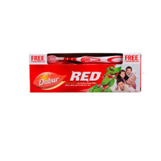 DABUR RED TOOTHPASTE 200GM + TOOTH BRUSH 