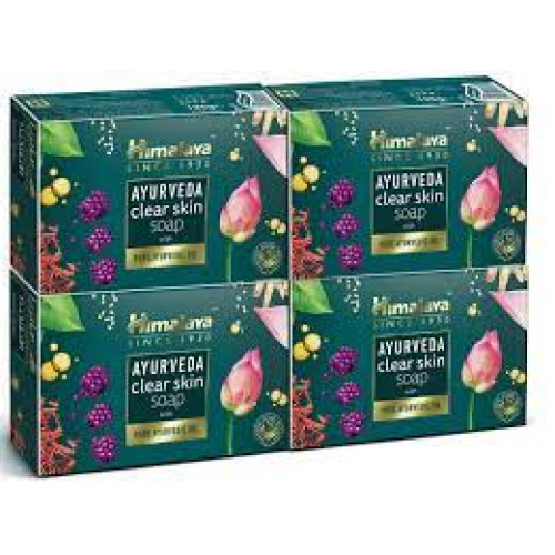HIMALAYA AYURVEDA CLEAR SKIN SOAP 4X125GM