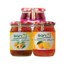 SANO ASSTD JAM 3X370 GM (STRWBRY,MIXFRUT,APRICT)