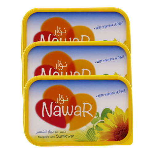 NAWAR SPREADABLE MARGARINE 3 X 250GM 
