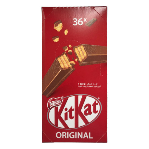 NESTLE KIT KAT 2 FINGER CHOCOLATE WAFERS 36 X 17.7GM 