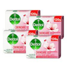 DETTOL SKINCARE PINK SOAP 4X120GM @35%