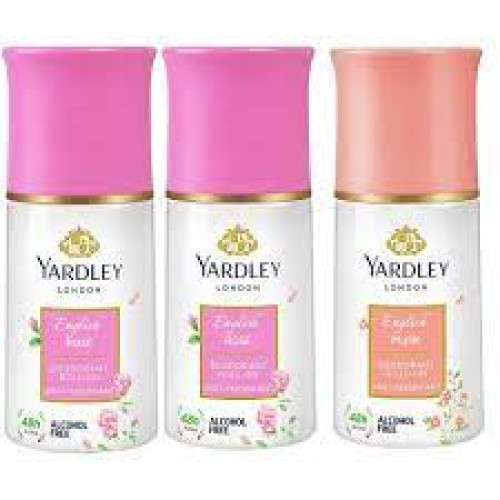 YARDLEY ROLL ON WOMEN ASTD 3S 150ML SP