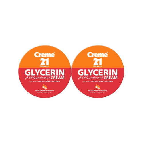CREAM 21 GLYCERIN 2X125 ML VITAMIN B5 AND E