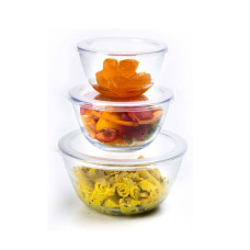 GLASS BOWL 3PCS SET HDW3B RCH